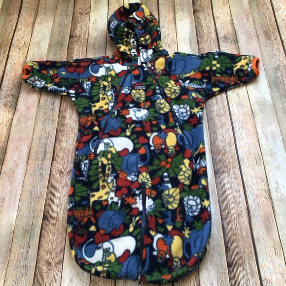 Patagonia Safari Animals Fleece Bunting - Picture 3 of 6